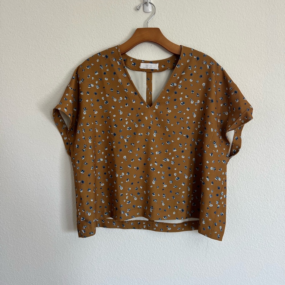Golden Rod Floral Women's Top